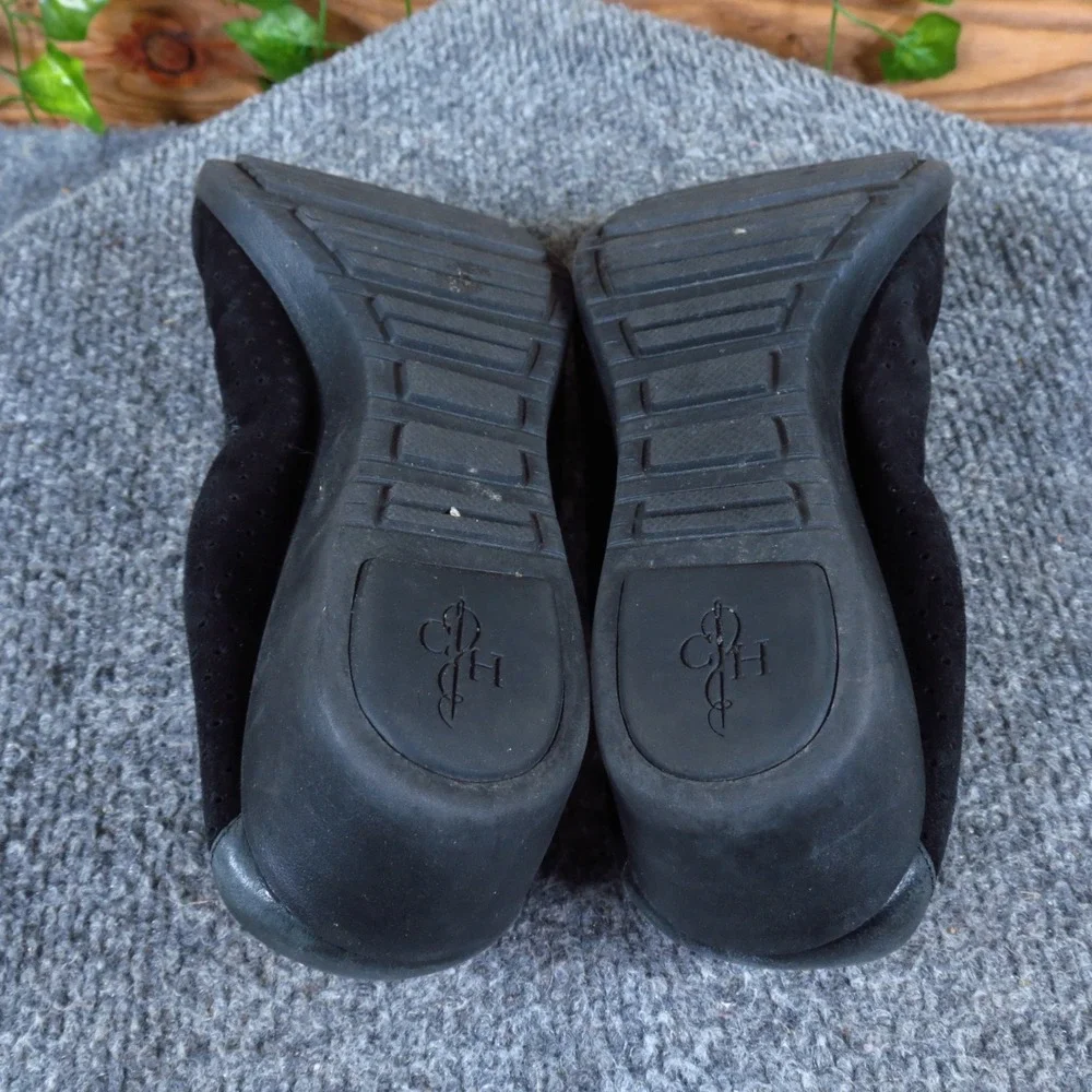 Cole Haan Tali Wedge Women Shoe Size 7 Professional Office Work Black Suede